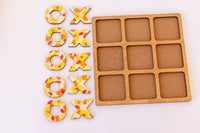 Limited Edition Fall Floral Tic-Tac-Toe